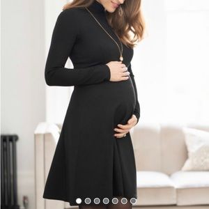 Seraphine Vanessa Turtleneck Dress in Black